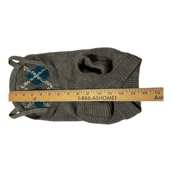 DOG sweater with argyle print leg loops Small - Picture 5 of 10